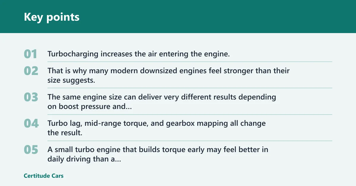 Key points: Does a small turbo engine count the same?