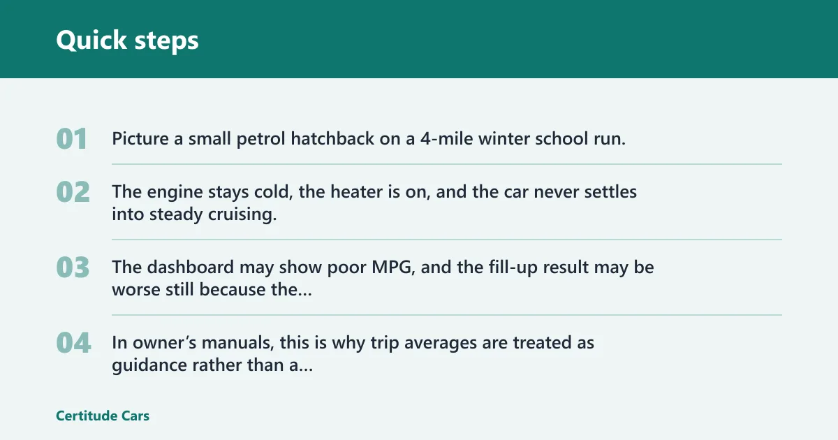 Quick steps: MPG reality check