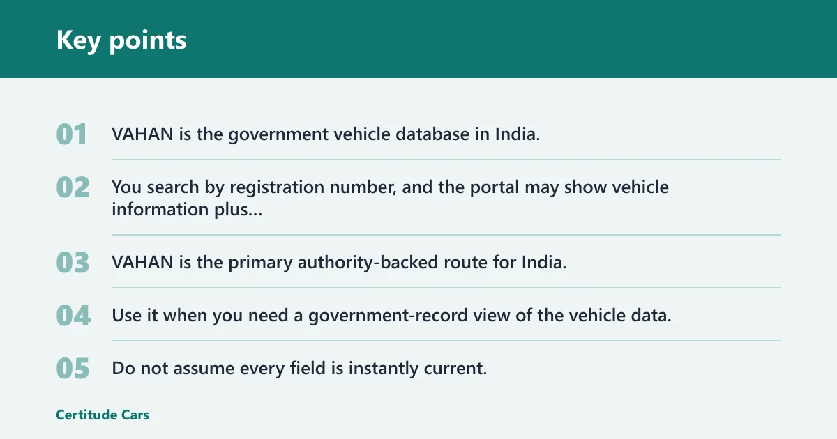 Key points: Vehicle registration record lookup tools
